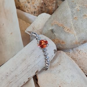 BAGUE ORG SAPHIR ORANGE 4150016 OK - Auray, Vannes