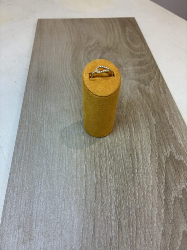 Bague or jaune 750mm boucle diamants 31300136