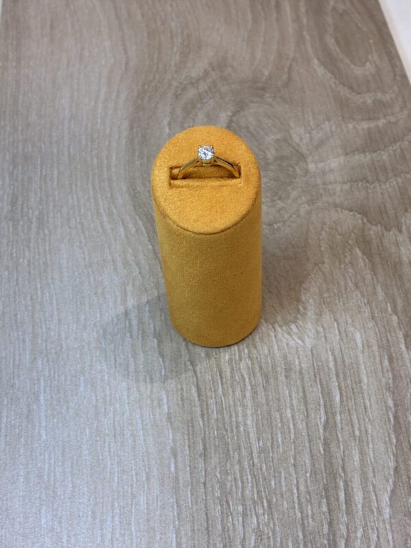 Solitaire or jaune 750mm diamant certifié 31200091