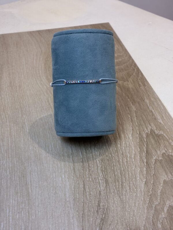 Bracelet or rose 750mm topaze bleu 42200013